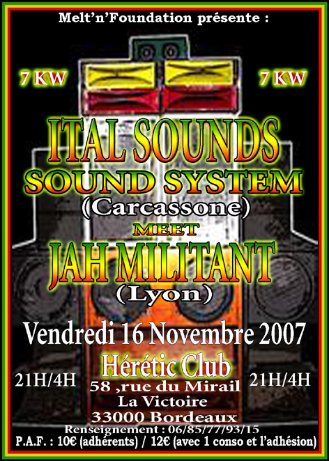 fly_Ital sound system meets Jah Militant